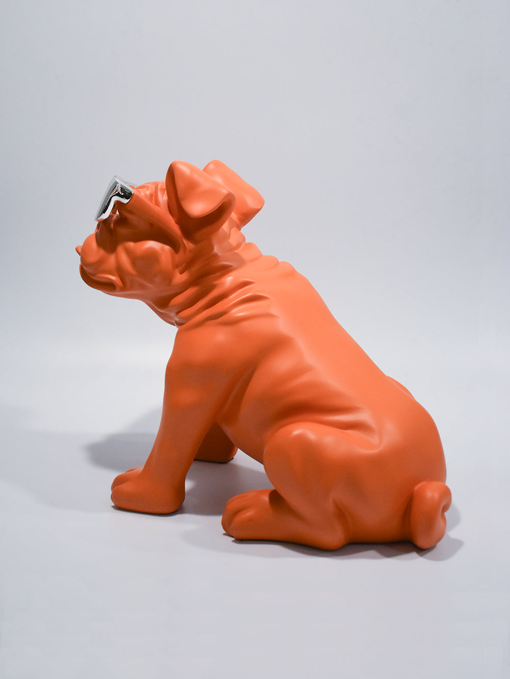 Bull Cool Orange Animal Figurines Decor Object