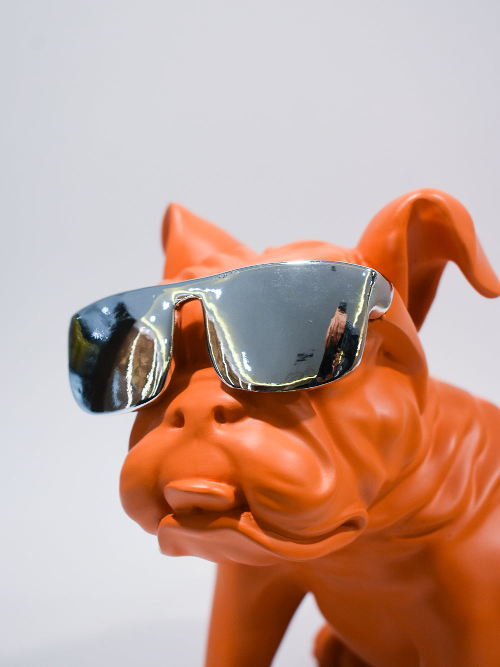 Bull Cool Orange Animal Figurines Decor Object