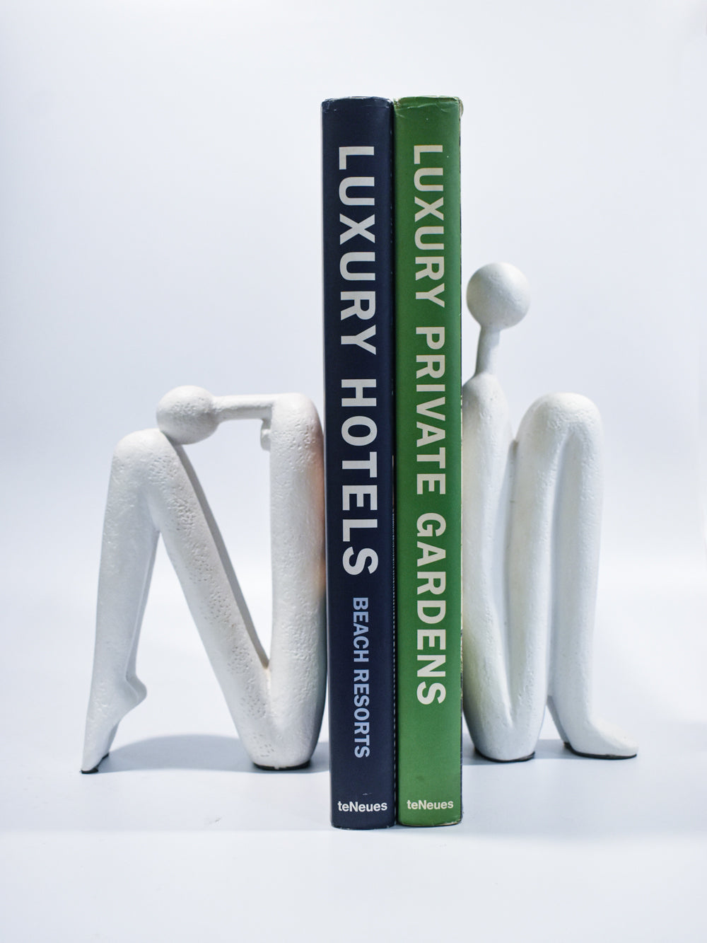 The Thinker & The Muse Bookends (White)