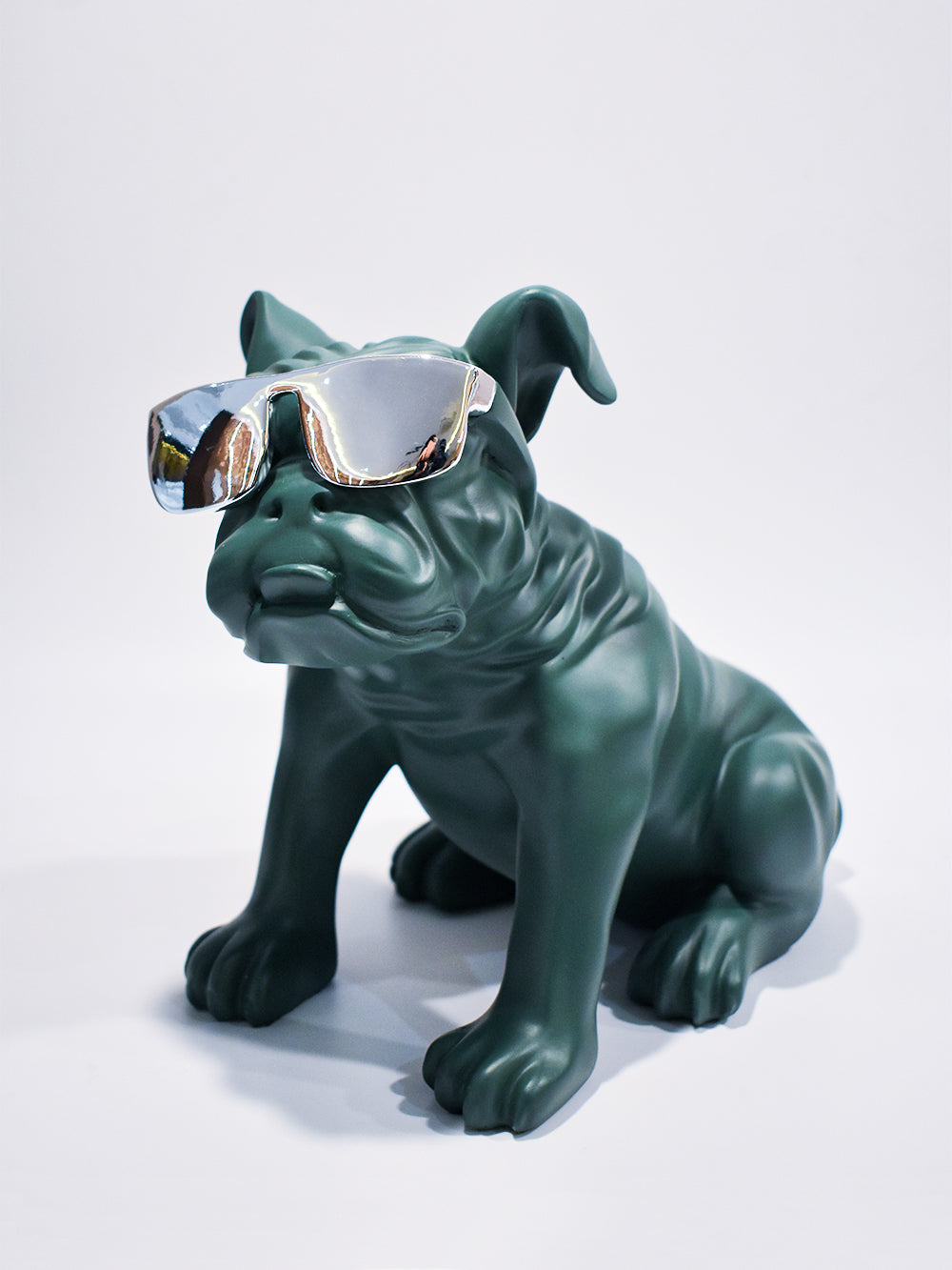 Bull Cool Green Animal Figurines Decor Object