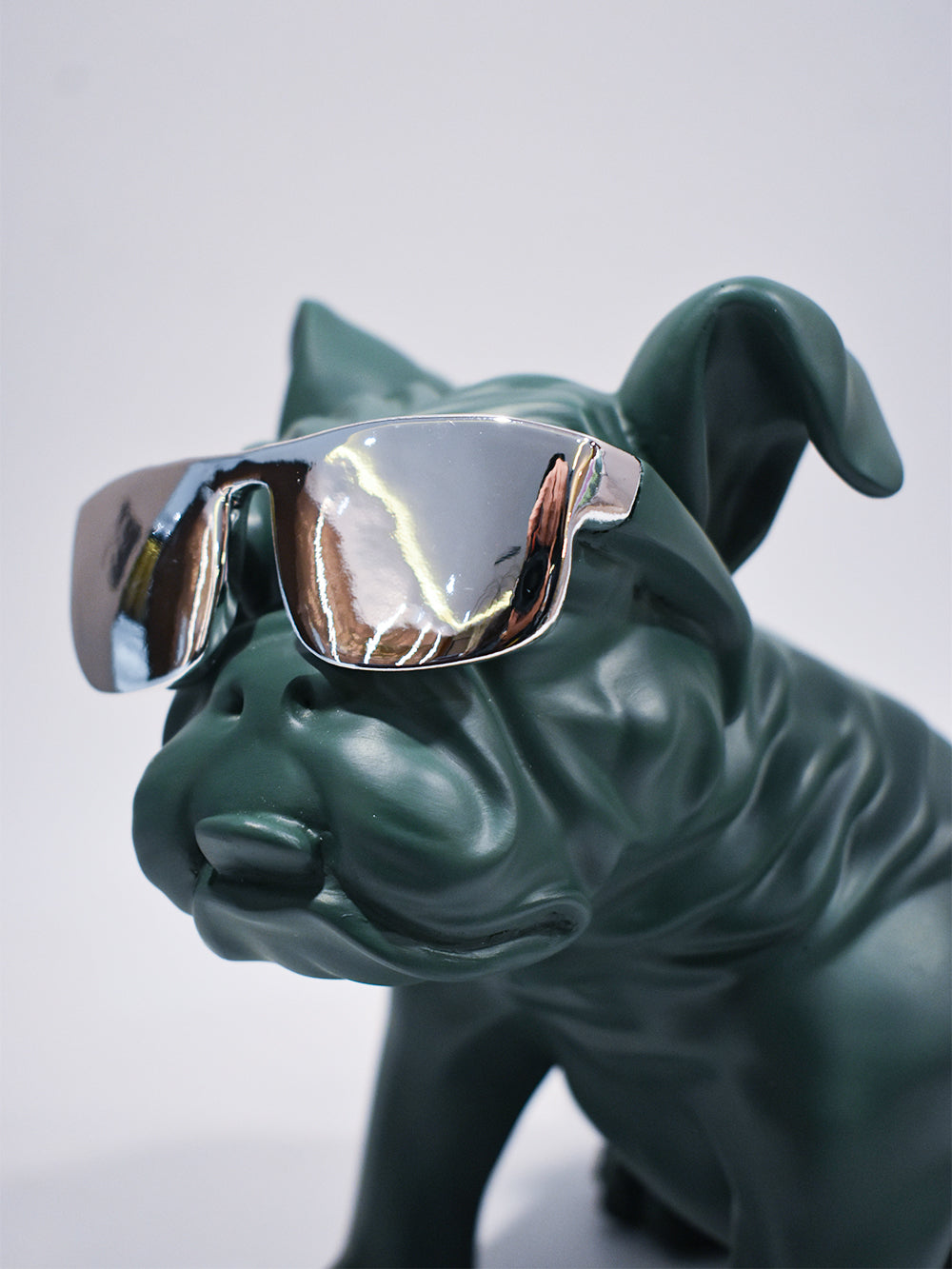 Bull Cool Green Animal Figurines Decor Object