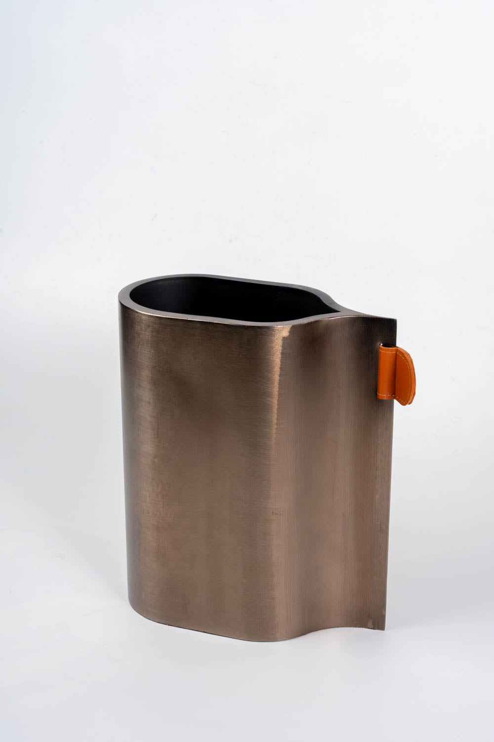 Arc Noir Metal Vase Small