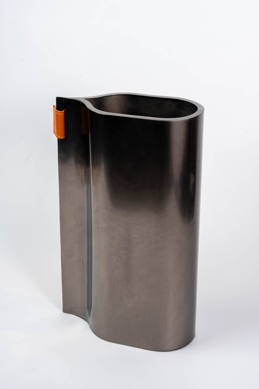 Arc Noir Metal Vase Large