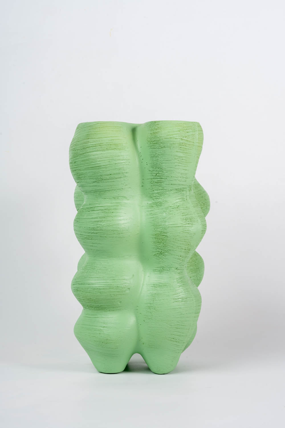 Verdant Contour Sculptural Vase