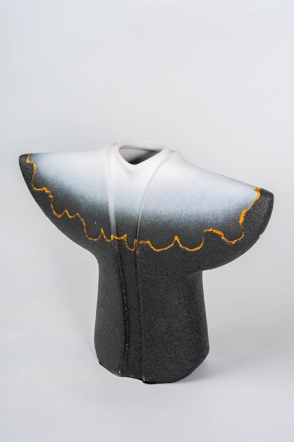 Kimono Black & White Vase