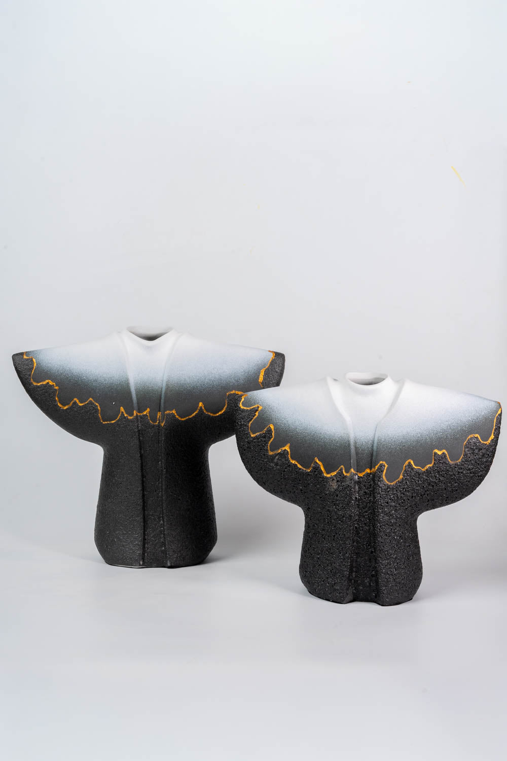 Kimono Black & White Vase