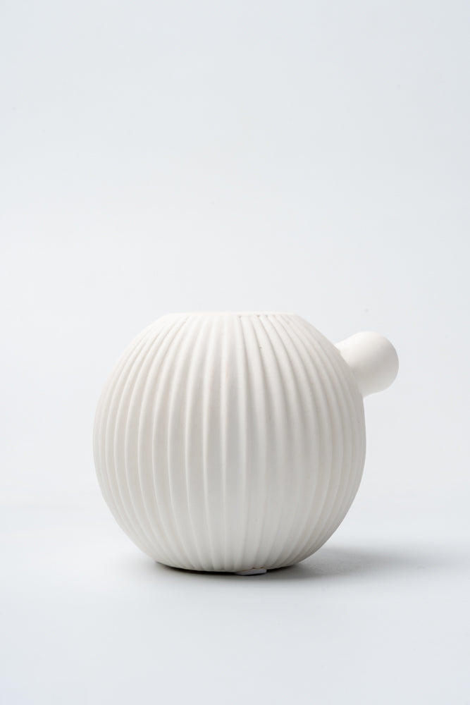 Ivory Orb Candle Holder