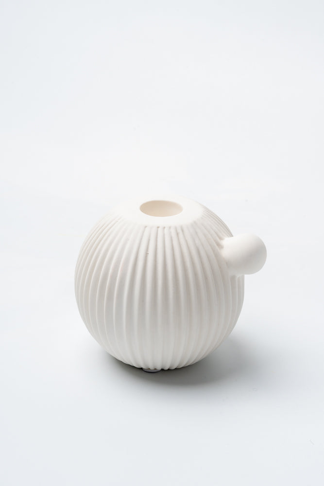 Ivory Orb Candle Holder