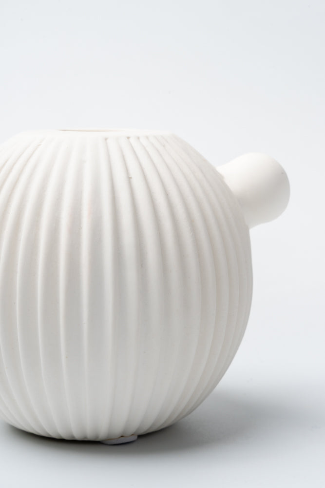 Ivory Orb Candle Holder