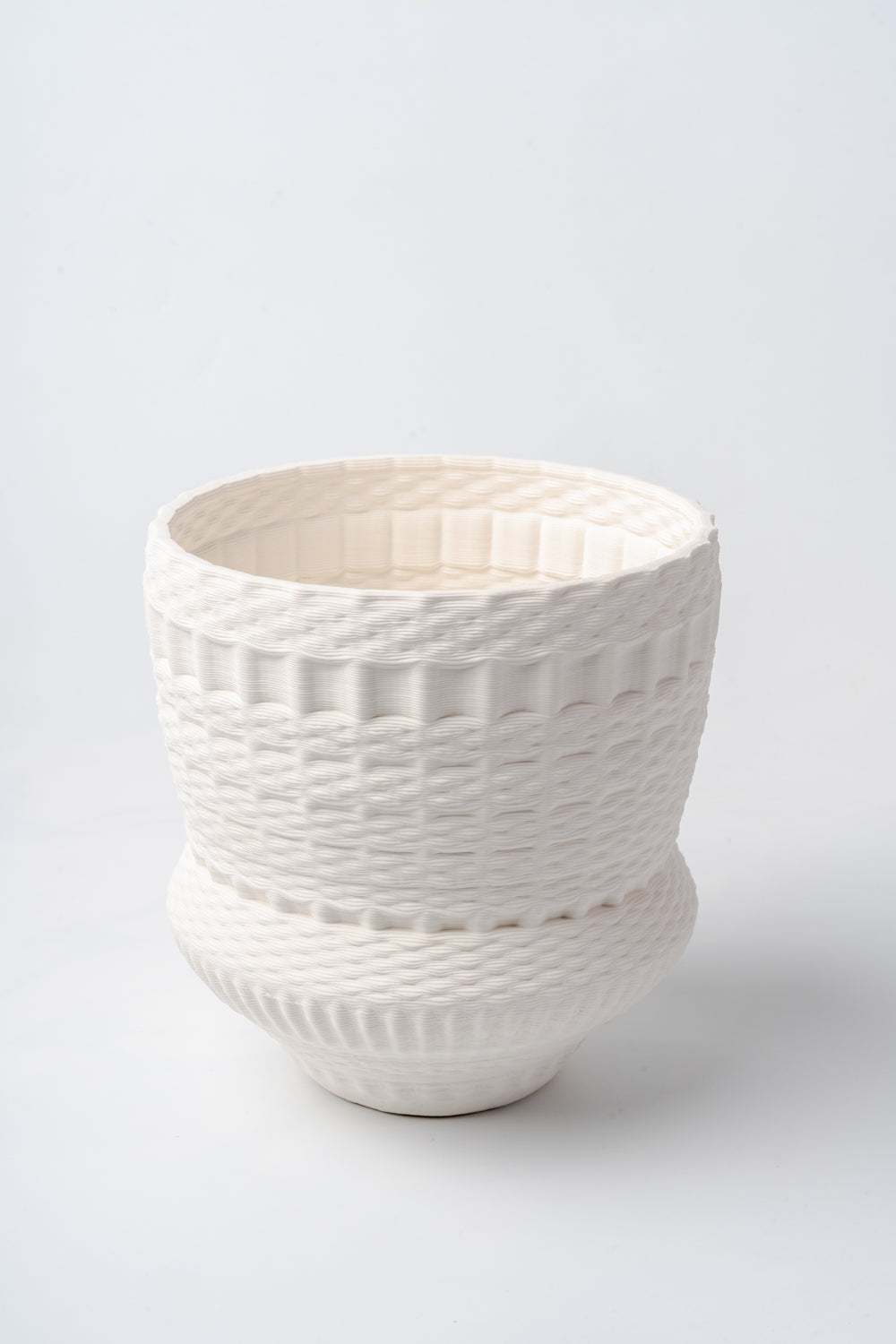 Ivory Textured TerraForm Sculptural Vase