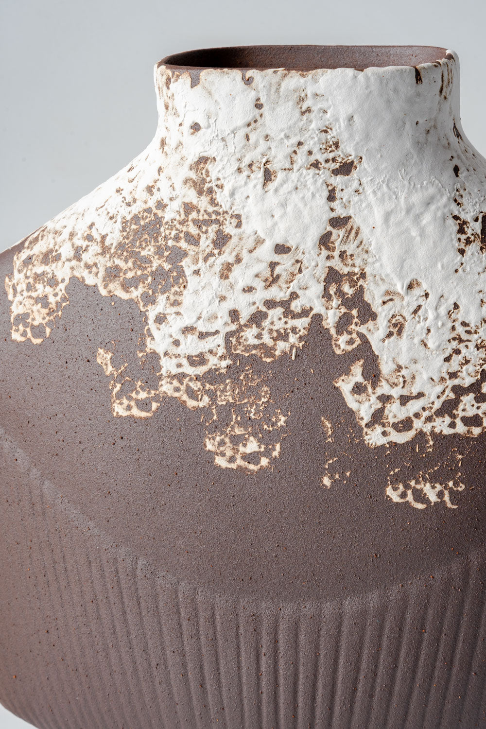 Glacier Ridge Textured Ceramic Vase