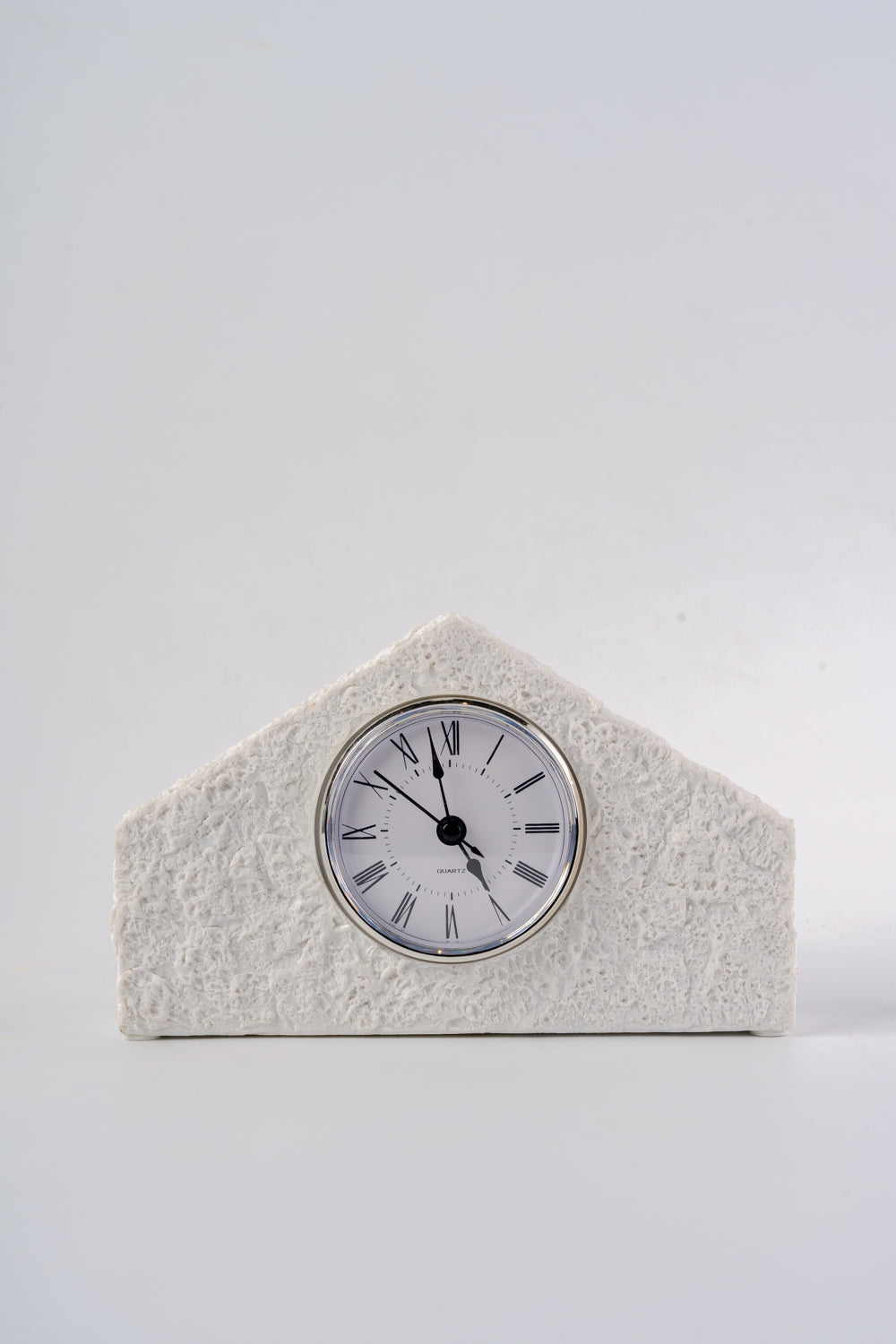 Alpine Stone House Table Clock