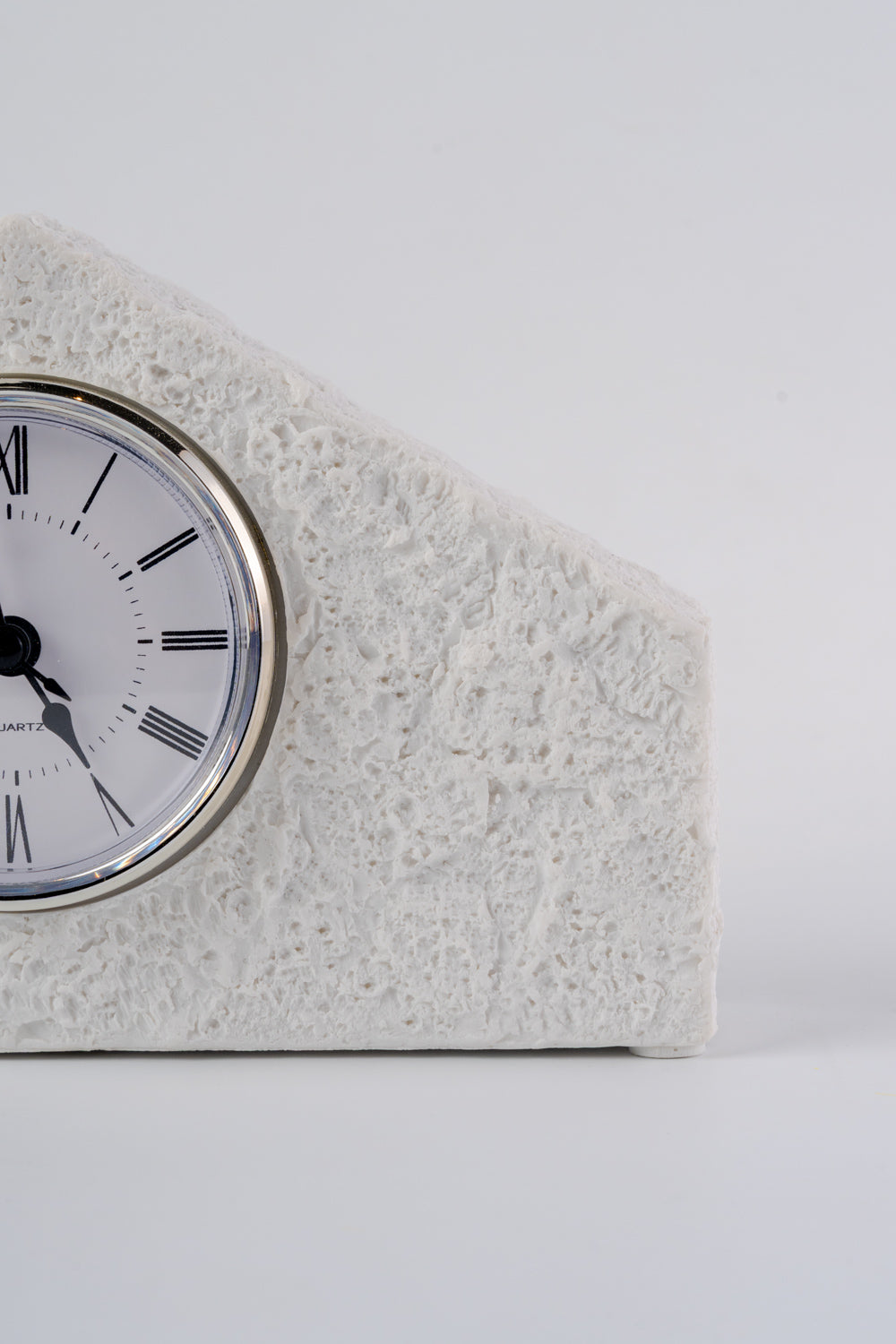 Alpine Stone House Table Clock