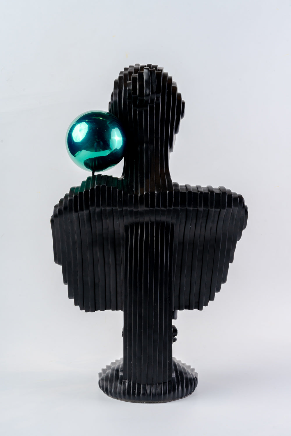 Roman Woman Black Classic Bust Sculpts Decor Object