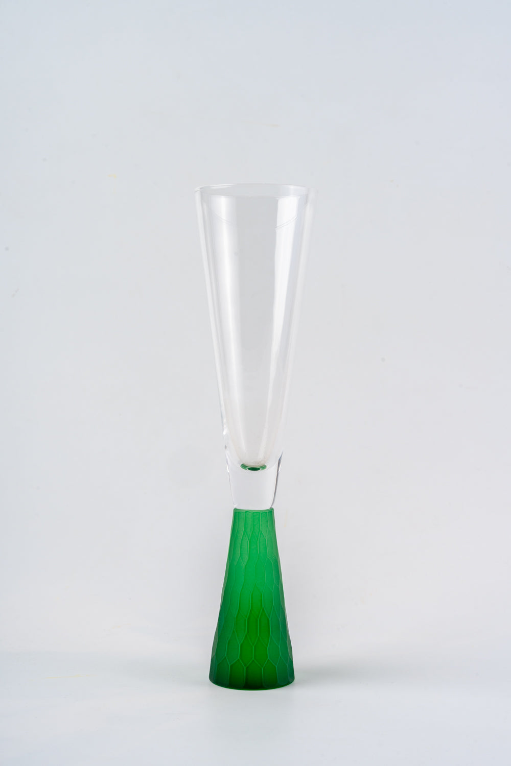 Nate Liqueur Green Stem Clear Drinking Glass