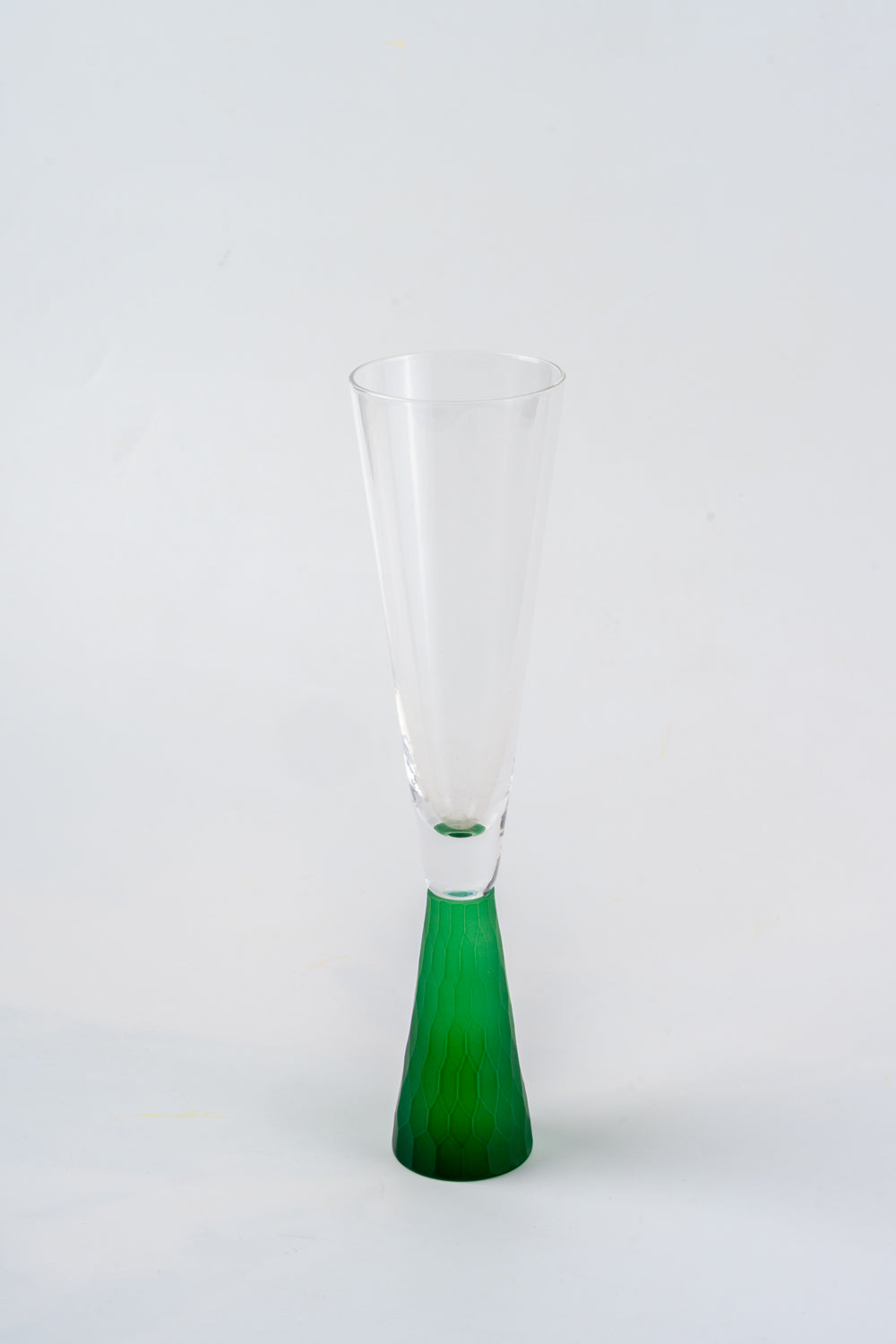 Nate Liqueur Green Stem Clear Drinking Glass
