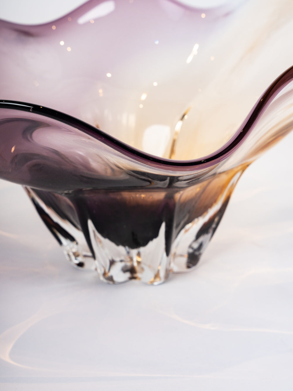 Amethyst Ember Wave Bowl