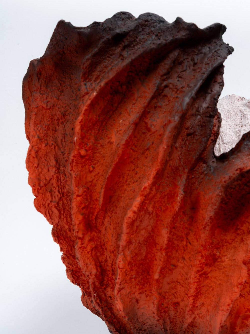 Ember Crest Textured Vase