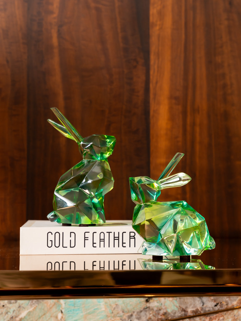 Verde Prism Bunny Sculpture(Single)