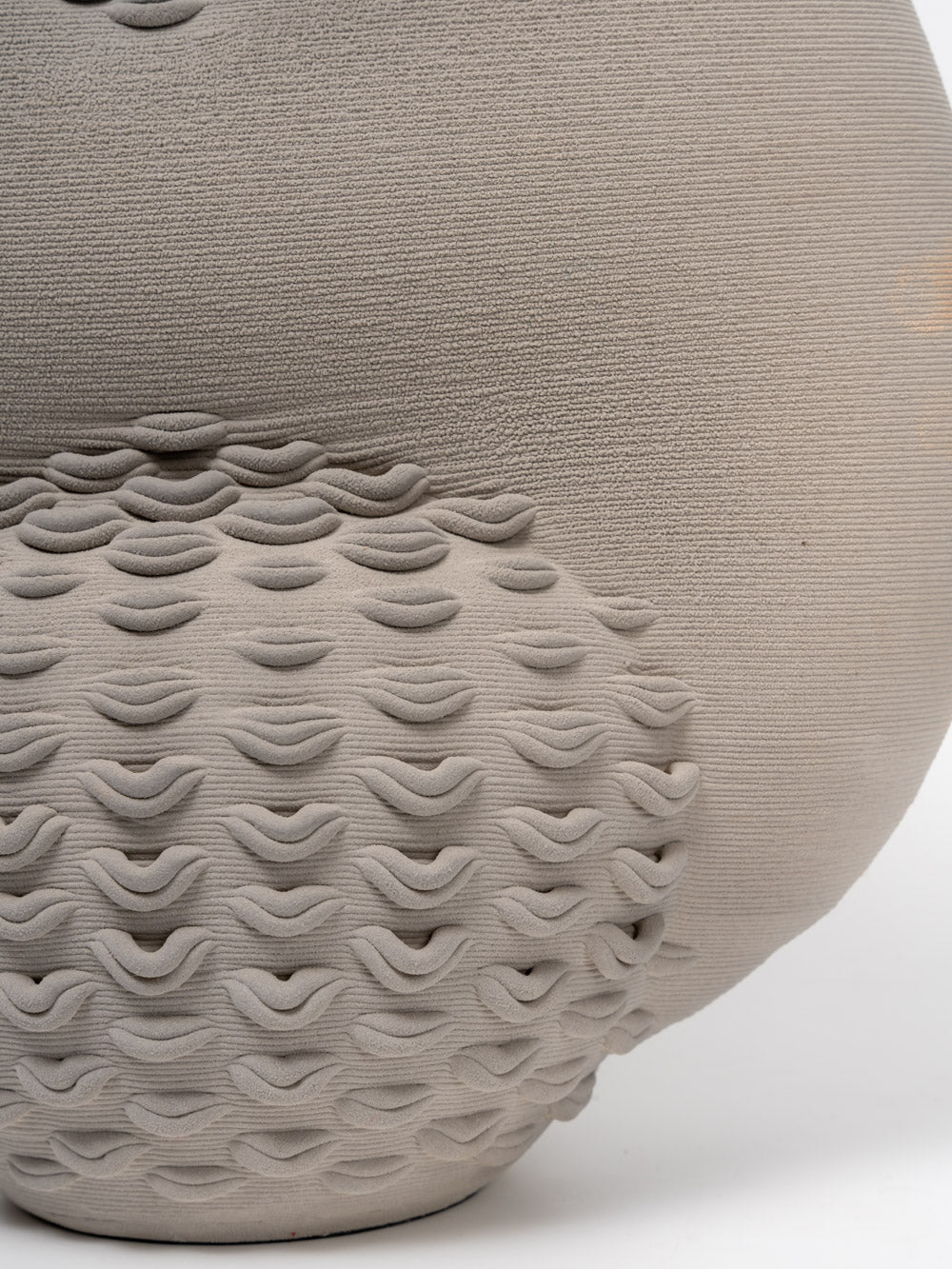 Bees Nest Grey Textured Ceramic Vase