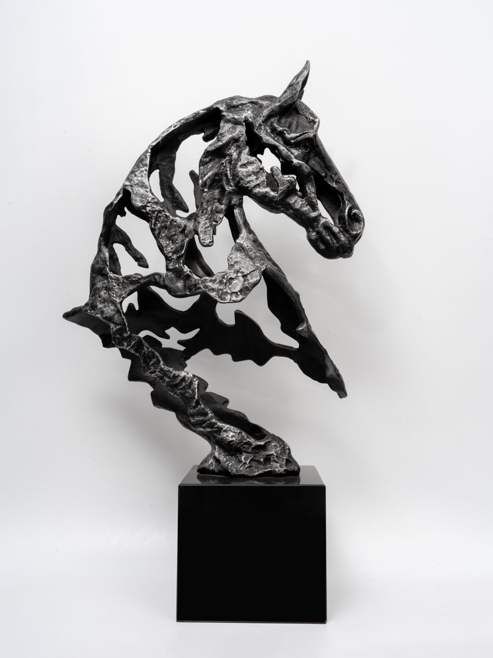 Luxe Abstract Phantom Stallion Silhouette Sculpture