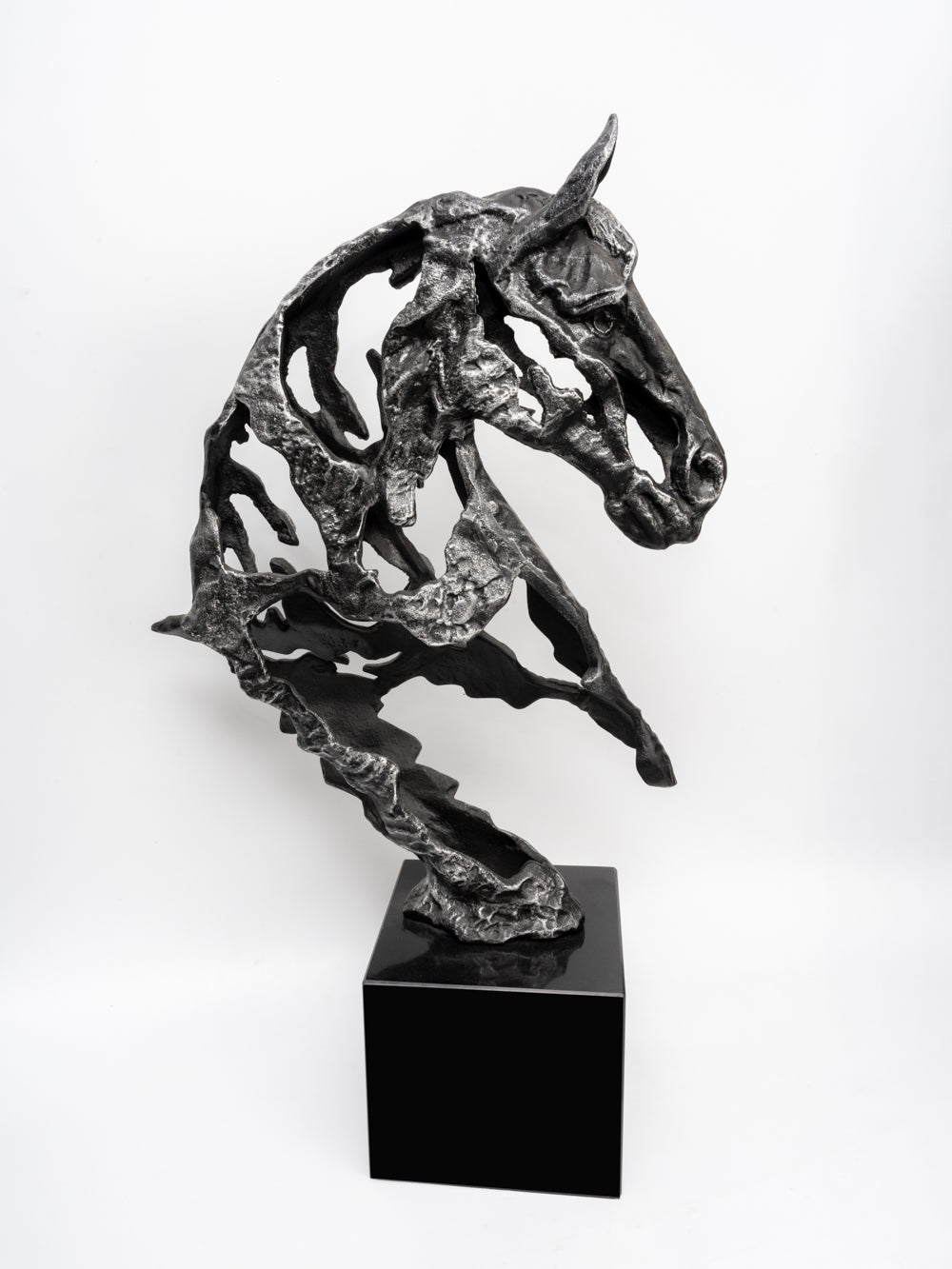 Luxe Abstract Phantom Stallion Silhouette Sculpture