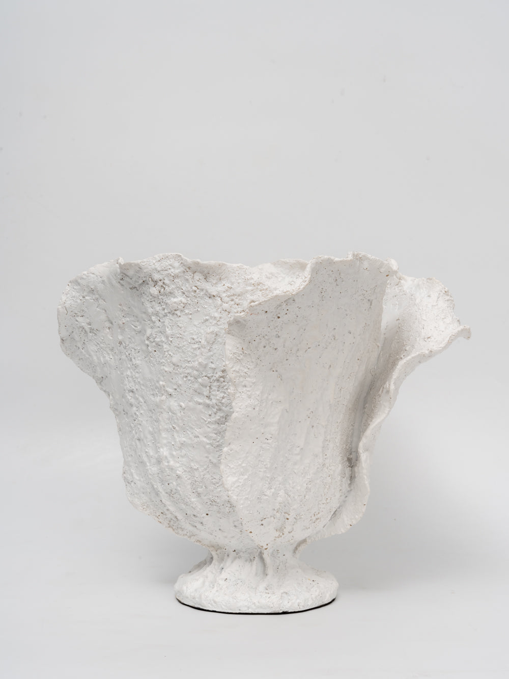 Frosted Coral Sculptural Vase