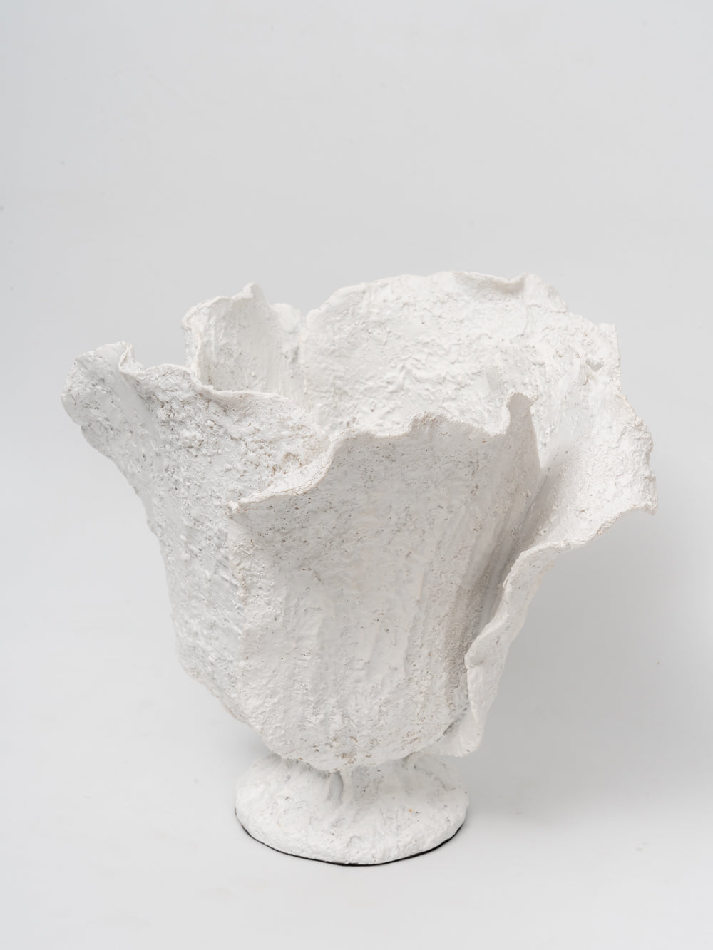 Frosted Coral Sculptural Vase