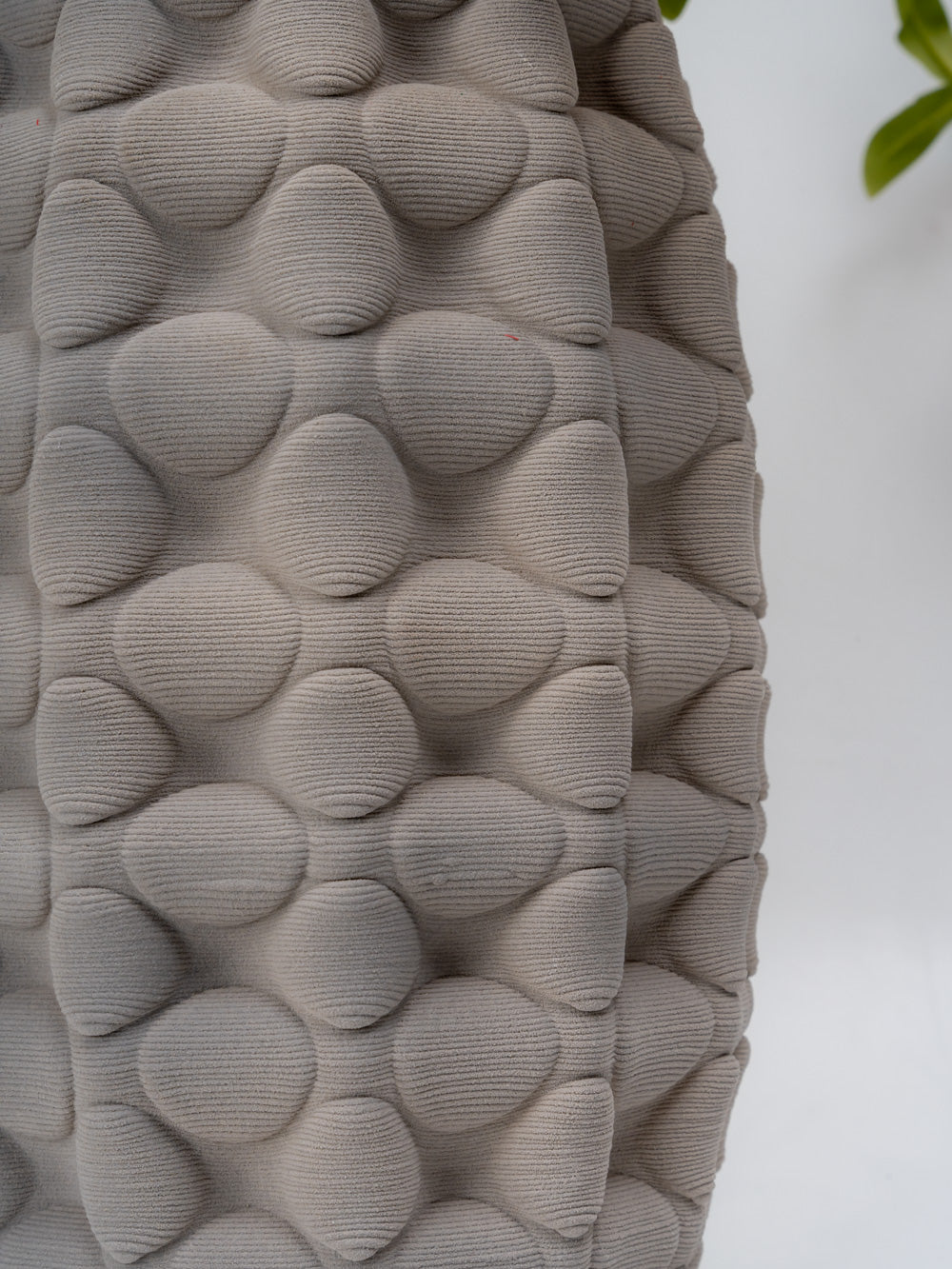 The Pebble Texture Grey Ceramic Vase (Small)