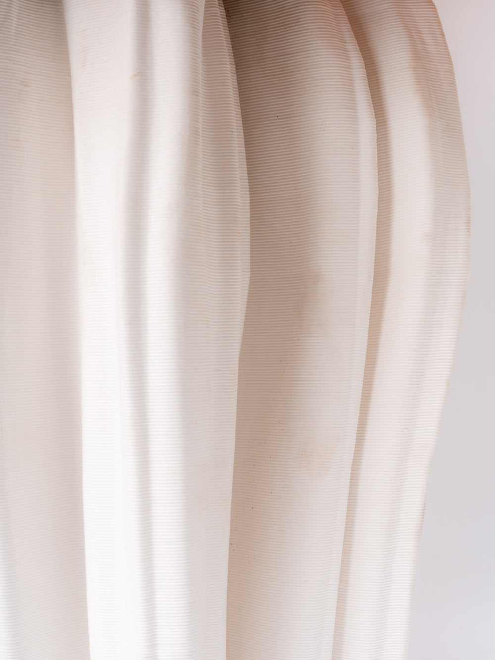 Ivory Cascade Fold Ceramic Vase
