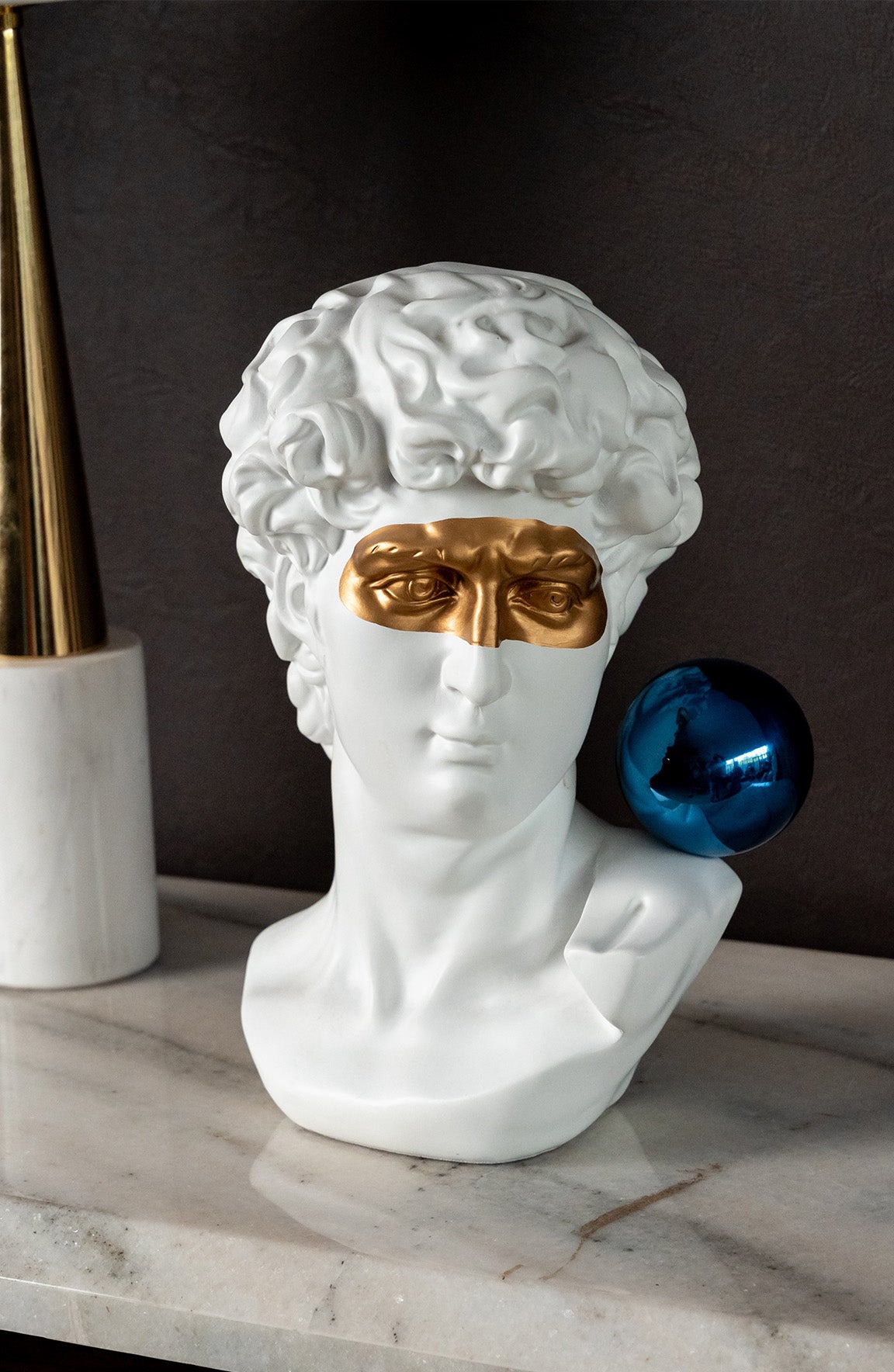 Roman Man White Classic Bust Sculpts Decor Object