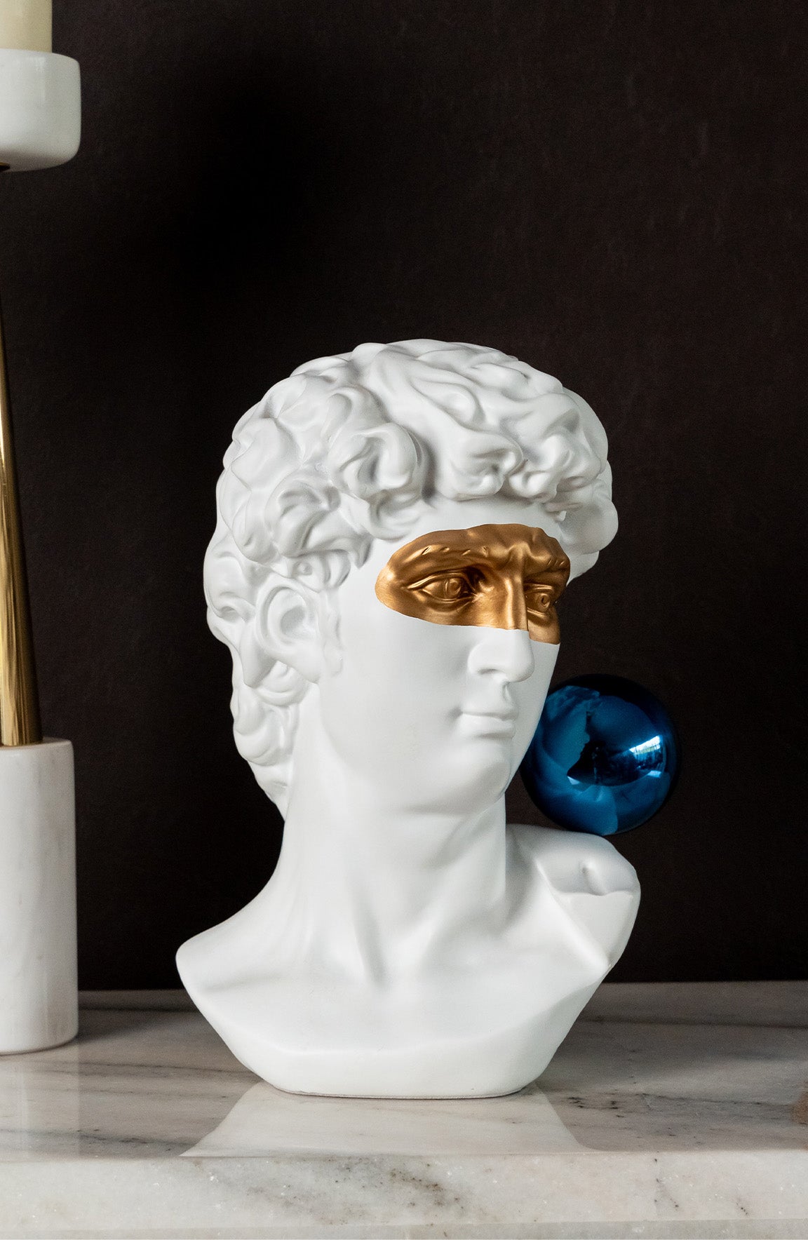 Roman Man White Classic Bust Sculpts Decor Object