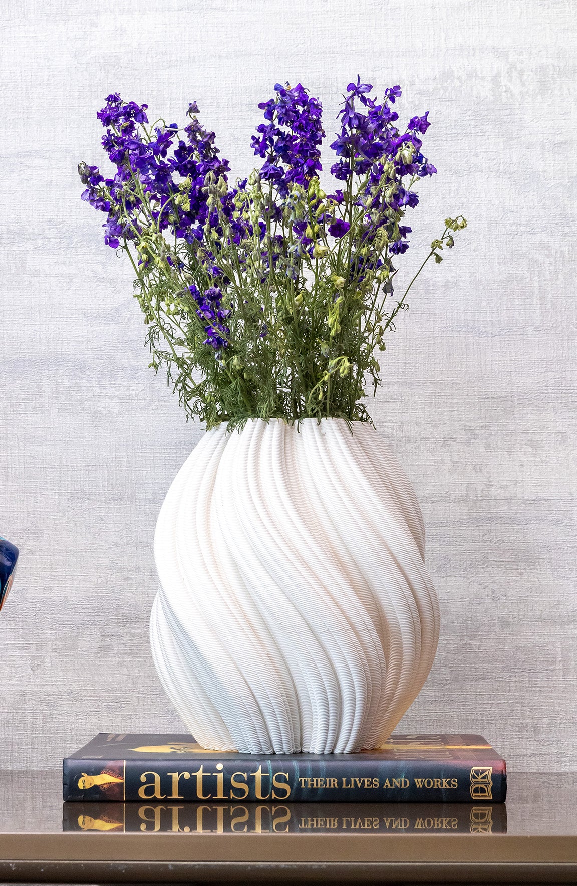 Malmo White 3D Printed Ceramic Vase