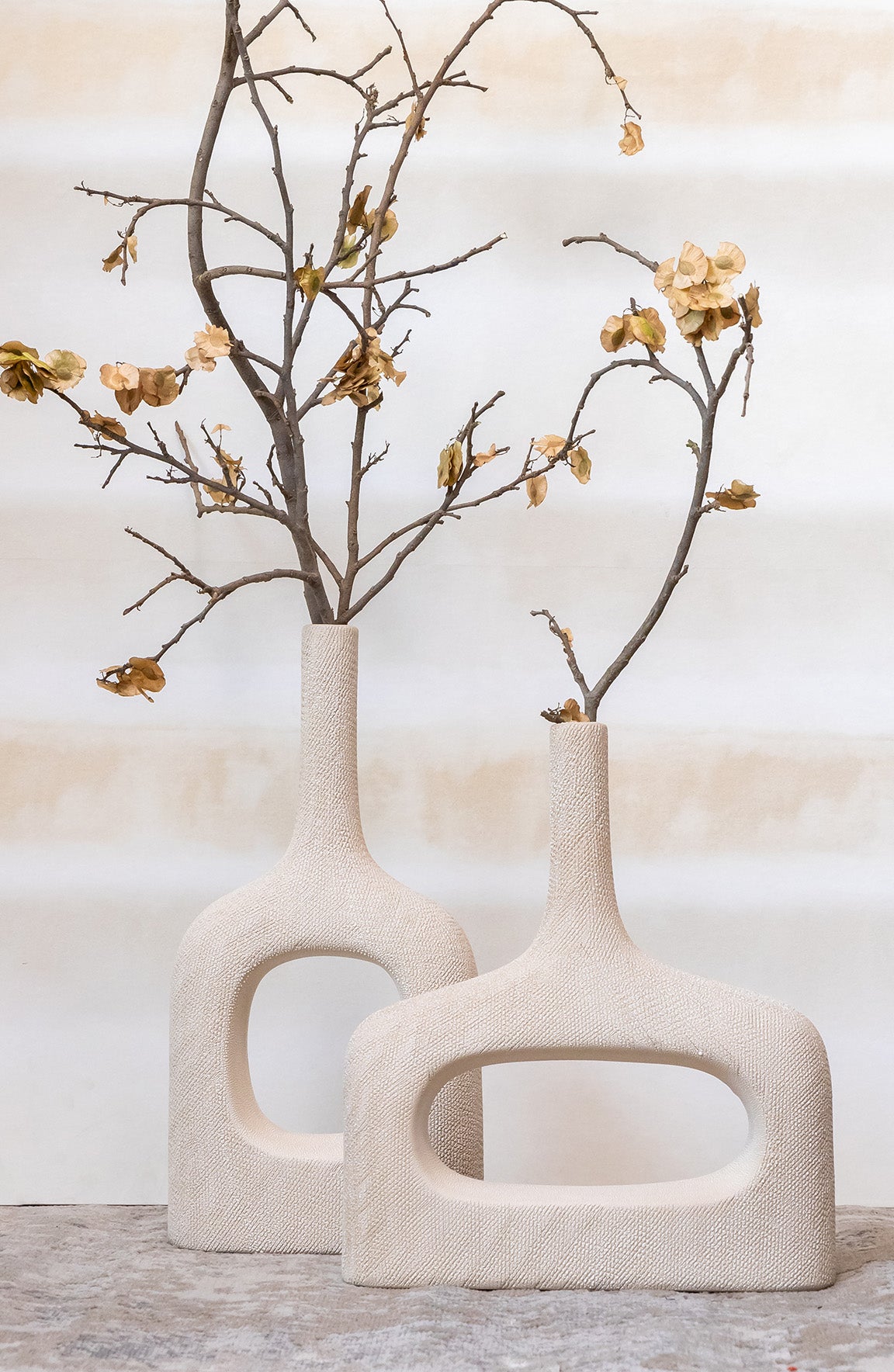 Kiruna Cream Ceramic Vase