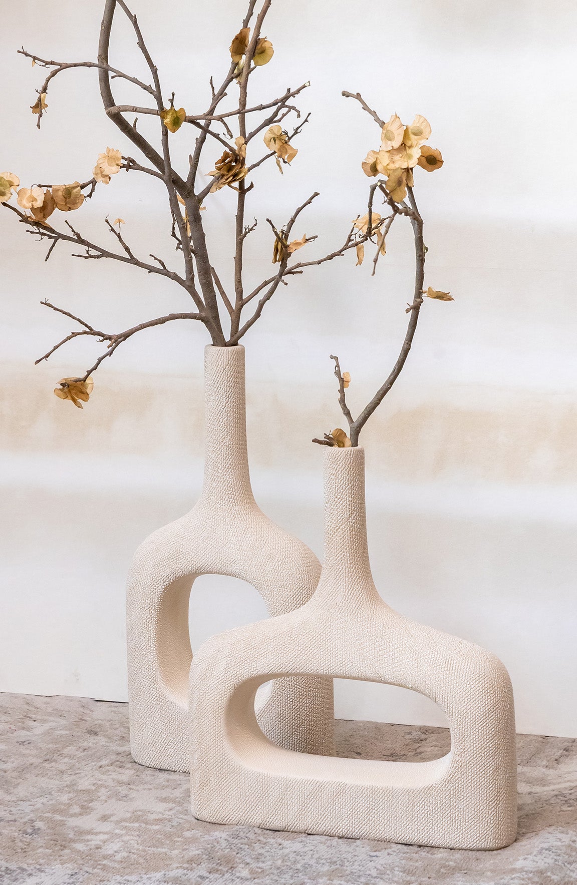 Kalmar Cream Ceramic Vase