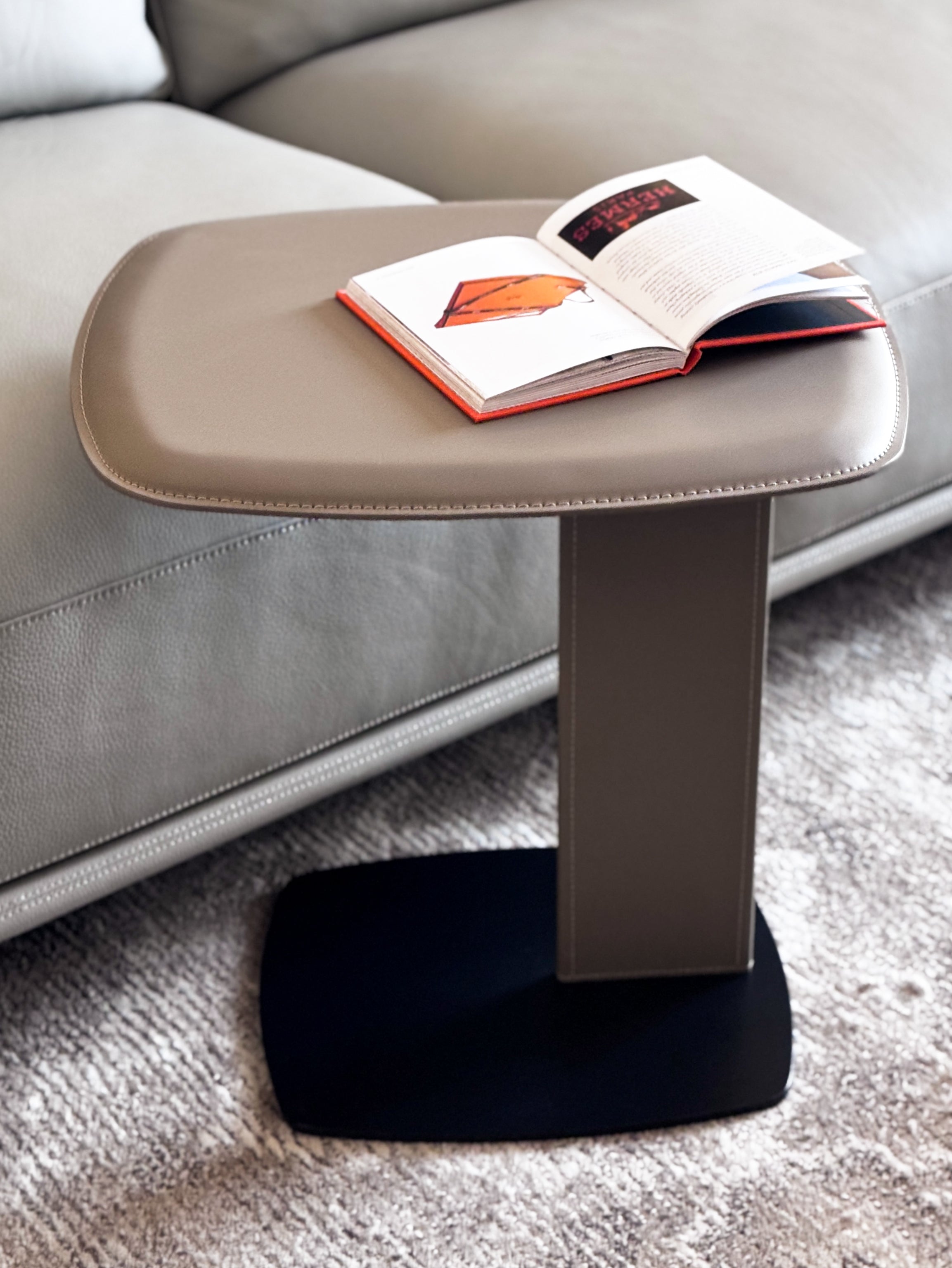 Elan Brown Black Tray Side Table