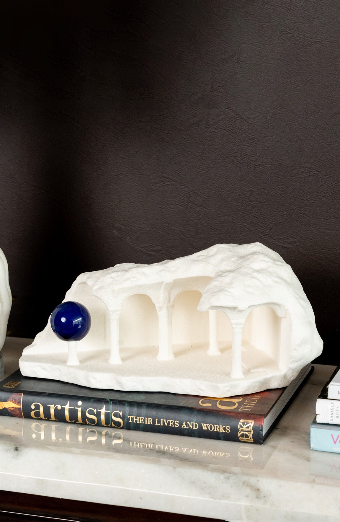 Mini Sculpt Archways White Ceramic Architectural Decor Object