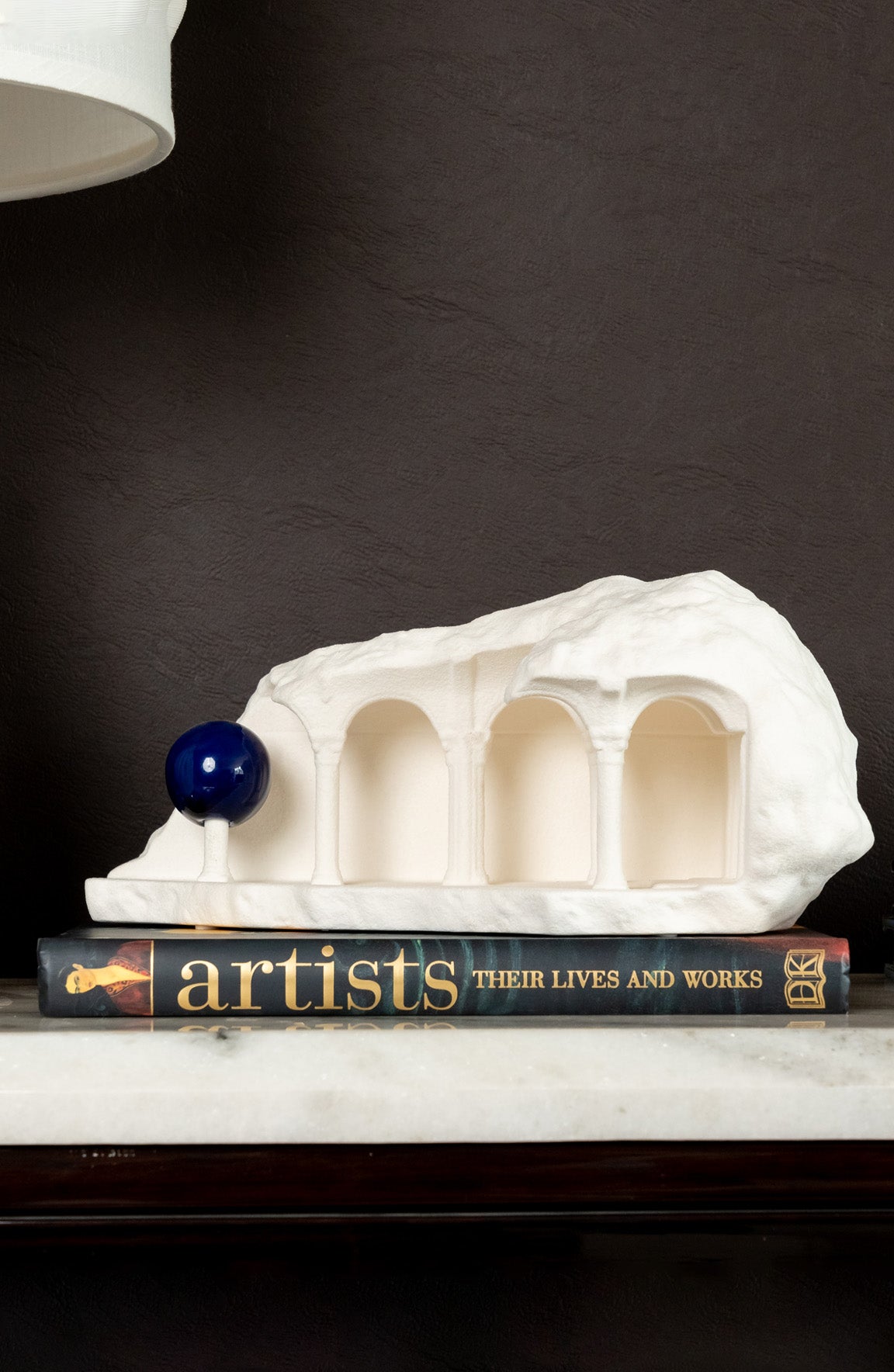 Mini Sculpt Archways White Ceramic Architectural Decor Object