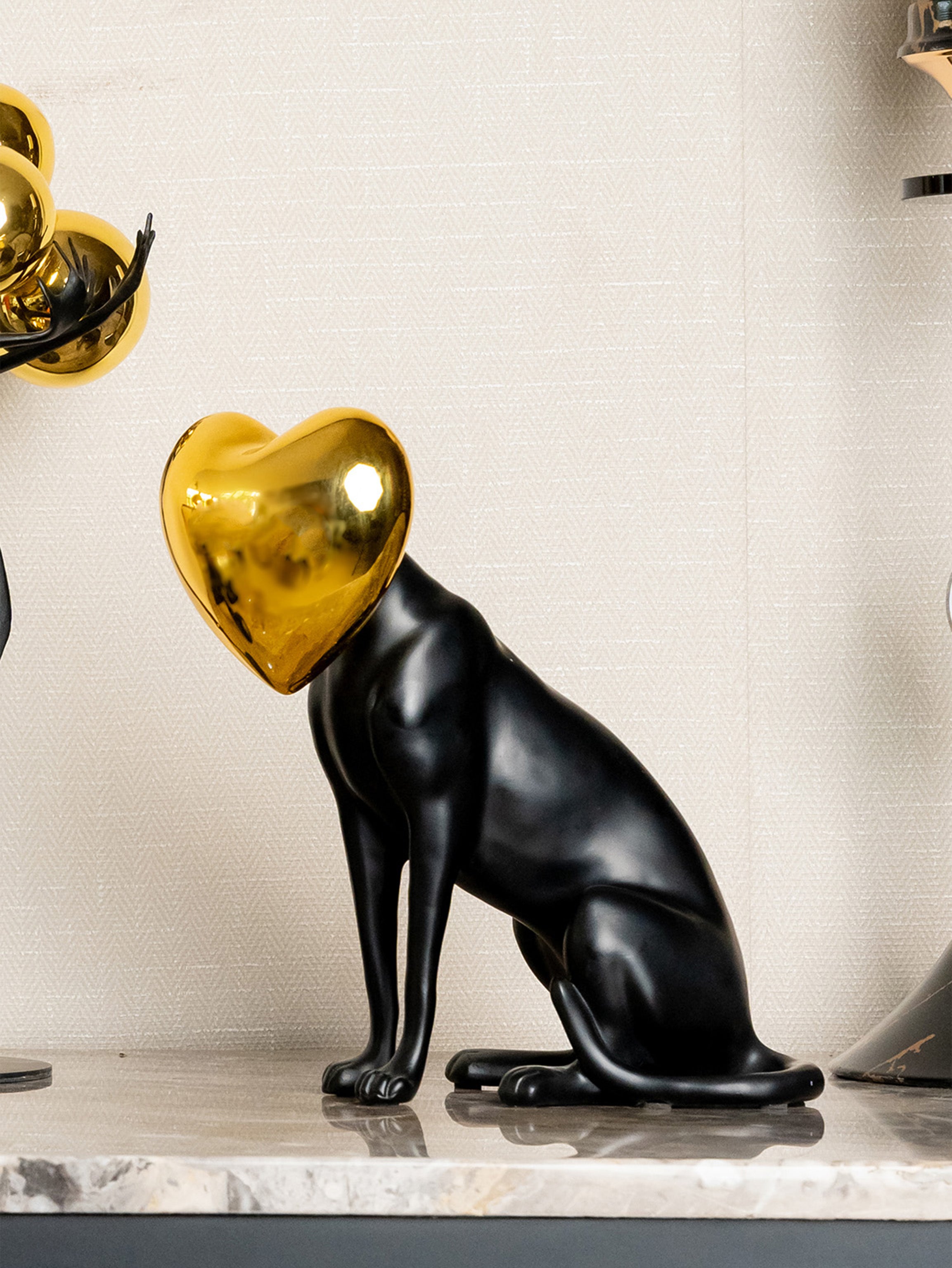 Love Dogs Resin Animal Figures Decor Object