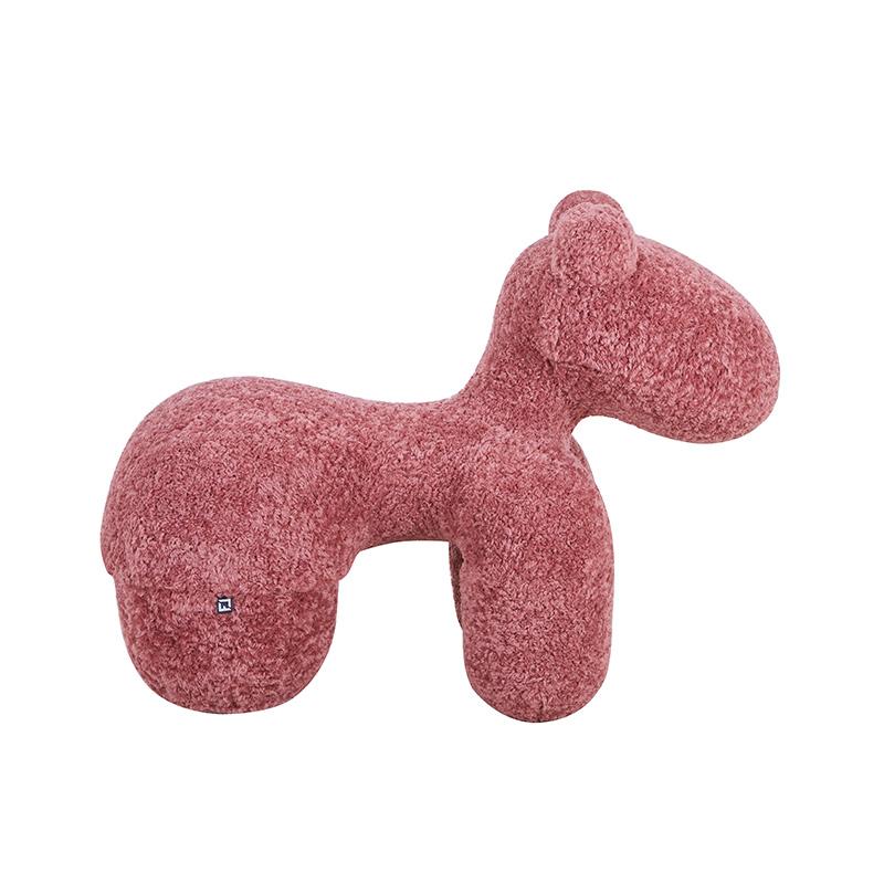 Élio Big Pony Boucle Stool - Dusty Rose Pink