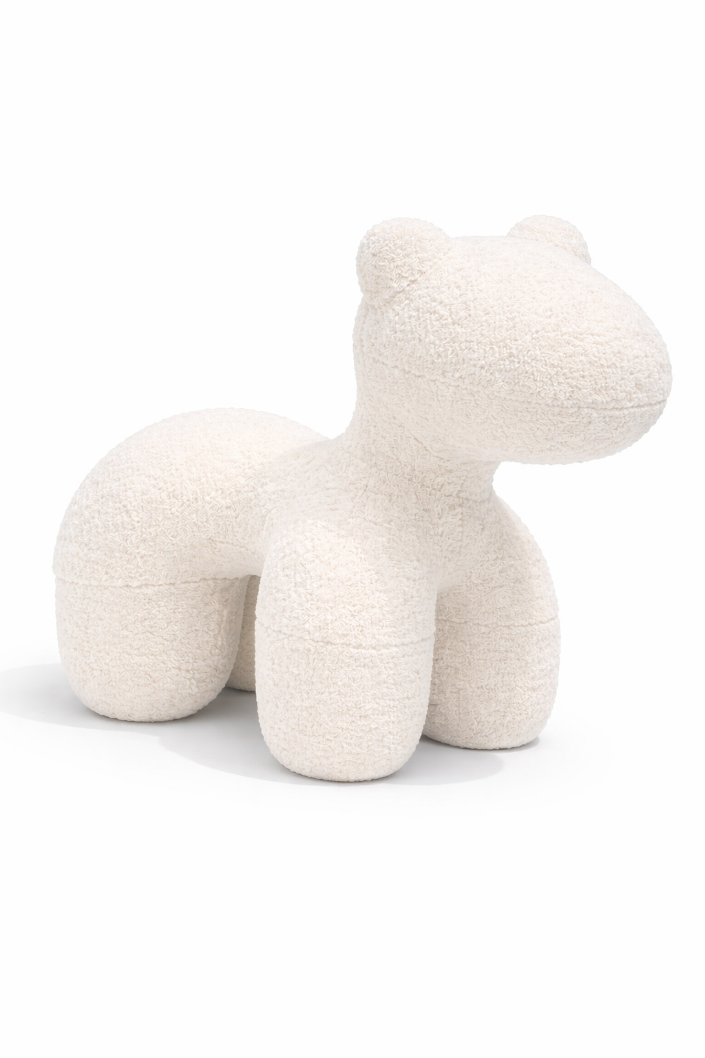 Élio Small Pony Boucle Stool - White