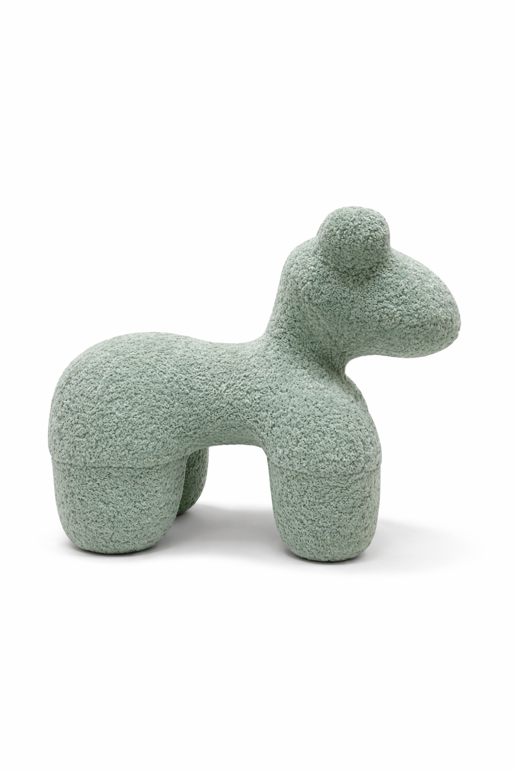 Élio Small Pony Boucle Stool - Pastel Mint Green