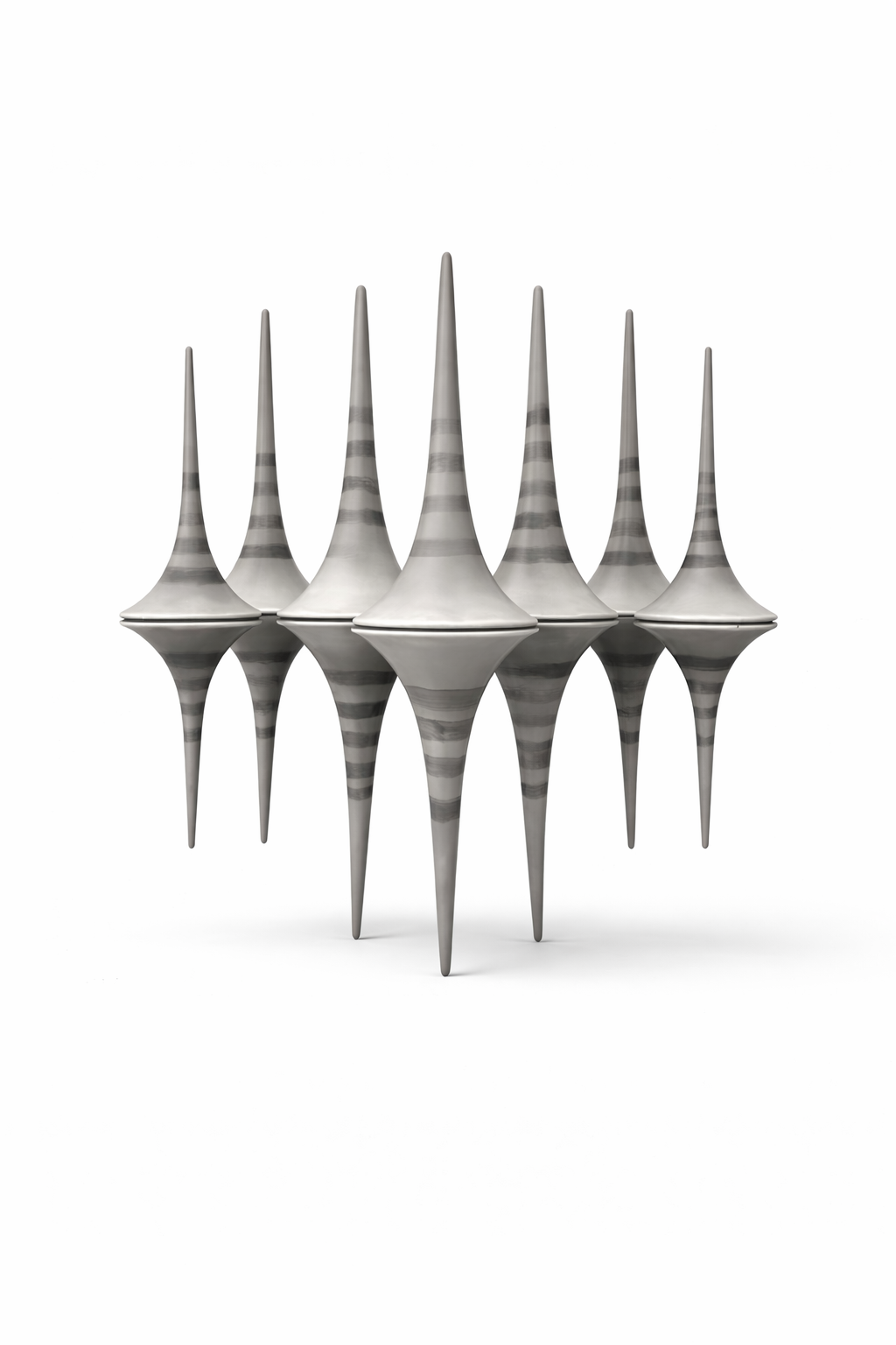 Luxe Horizon Peaks Abstract Sculpture