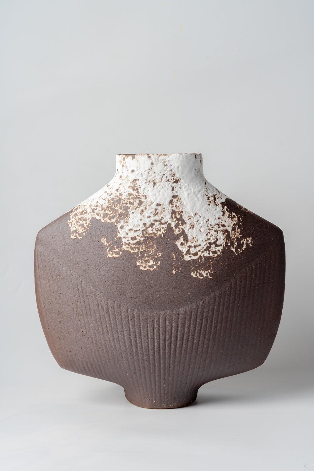 Glacier Ridge Textured Ceramic Vase