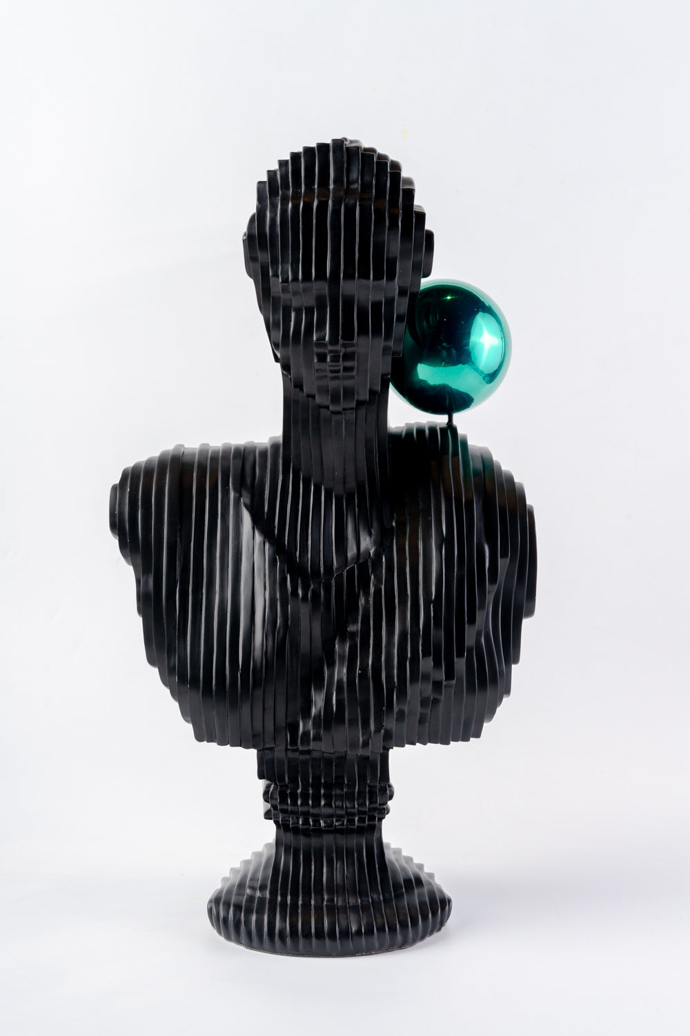 Roman Woman Black Classic Bust Sculpts Decor Object