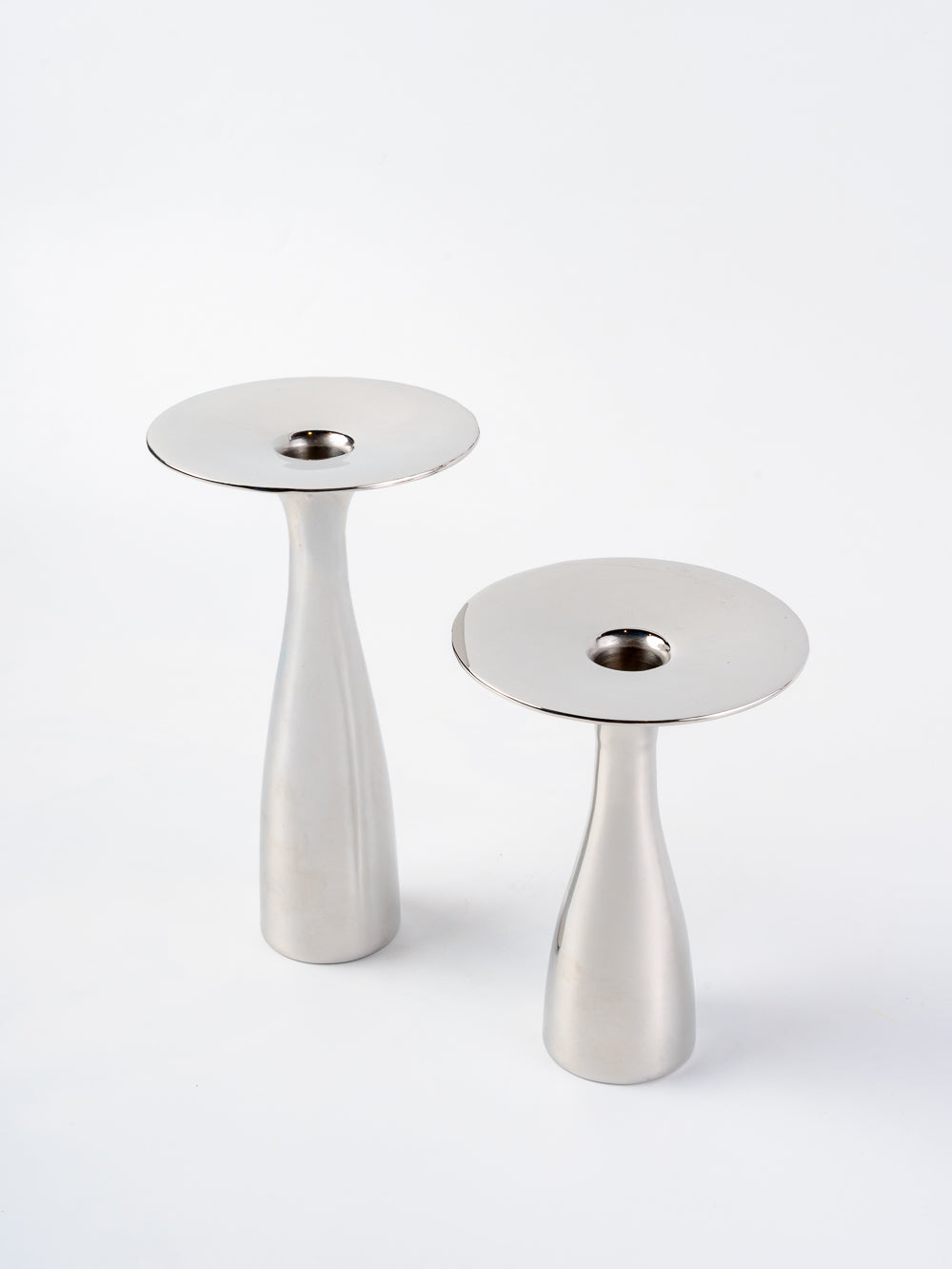 LUNA CHROME CANDLE STAND