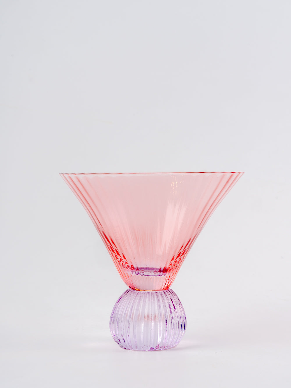 Daisy Pink Lavender Drinking Martini Glass Set Of 6