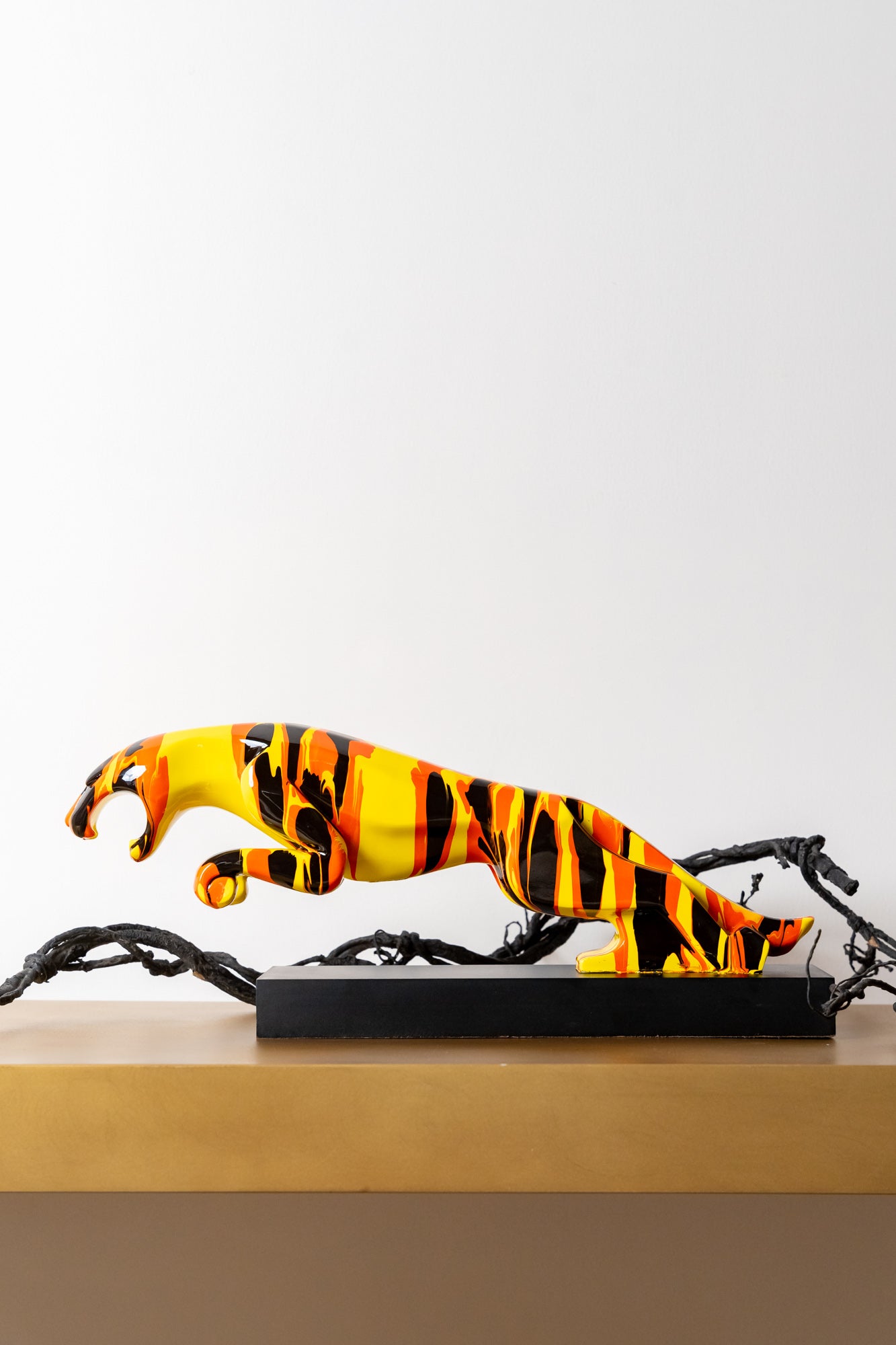 Ember Strike Panther Sculpture