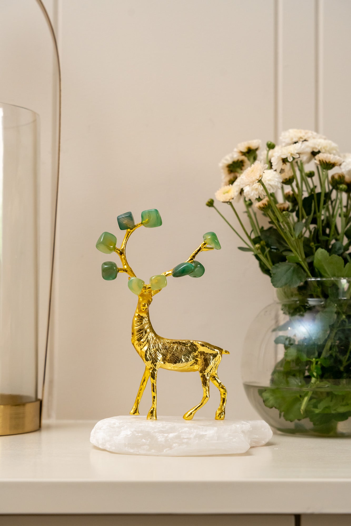 Jewelled Deer Animal Figurines Decor Object