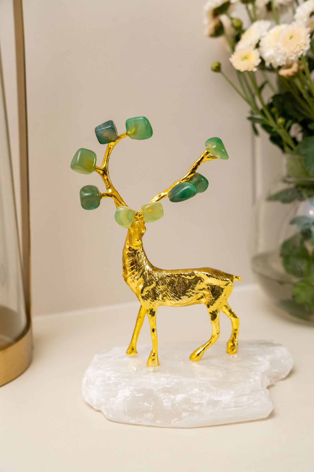 Jewelled Deer Animal Figurines Decor Object